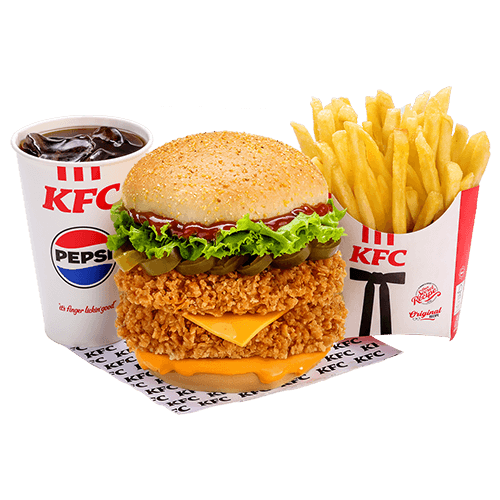 Zinger Stacker Burger Combo